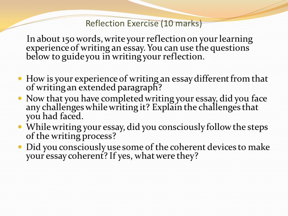 How Do I Write a Good Personal Reflection